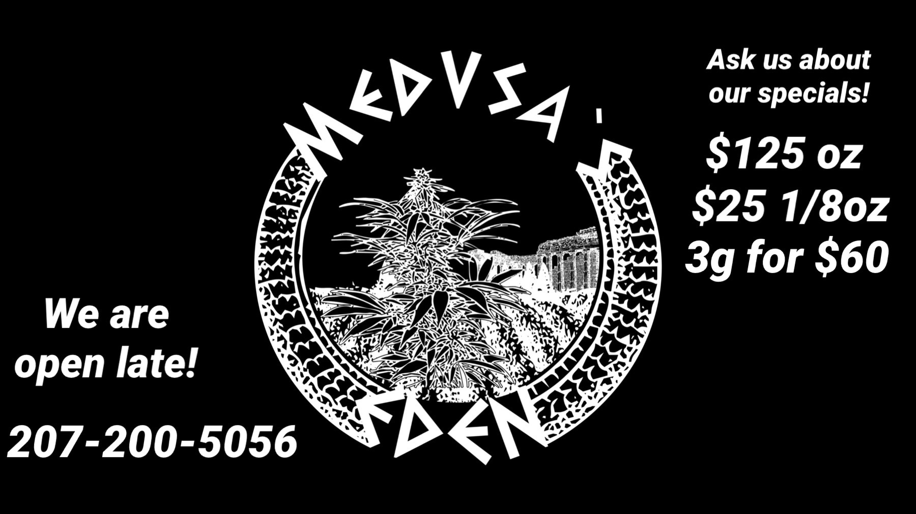 Medusa's Eden Dispensary Menu, Reviews & Photos