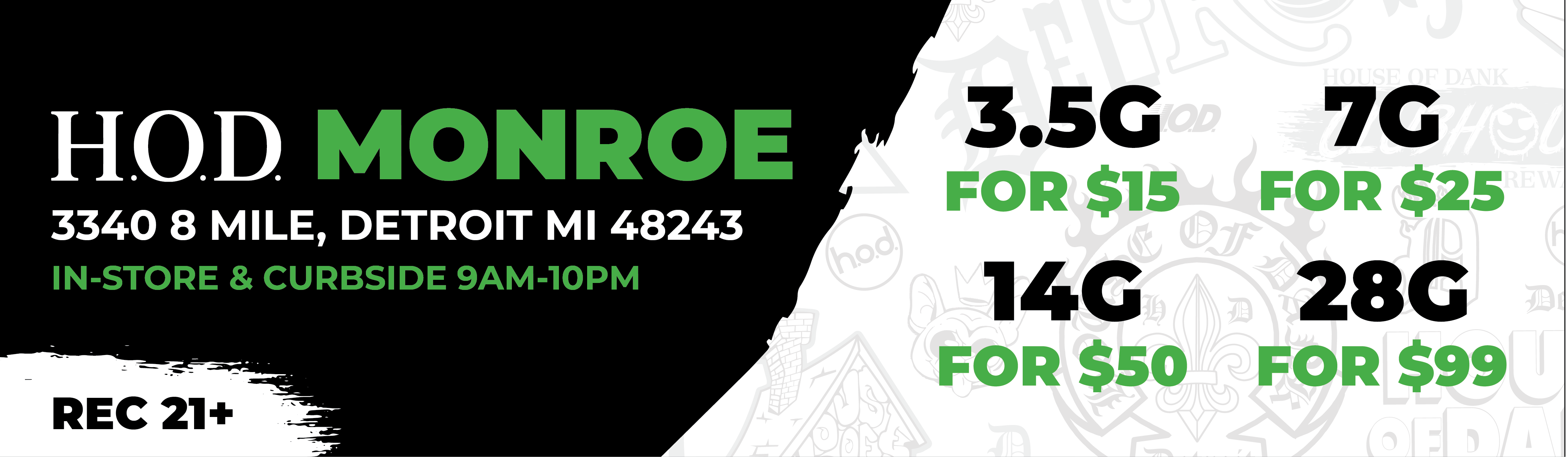 House of Dank Recreational Cannabis Monroe Dispensary Menu, Reviews