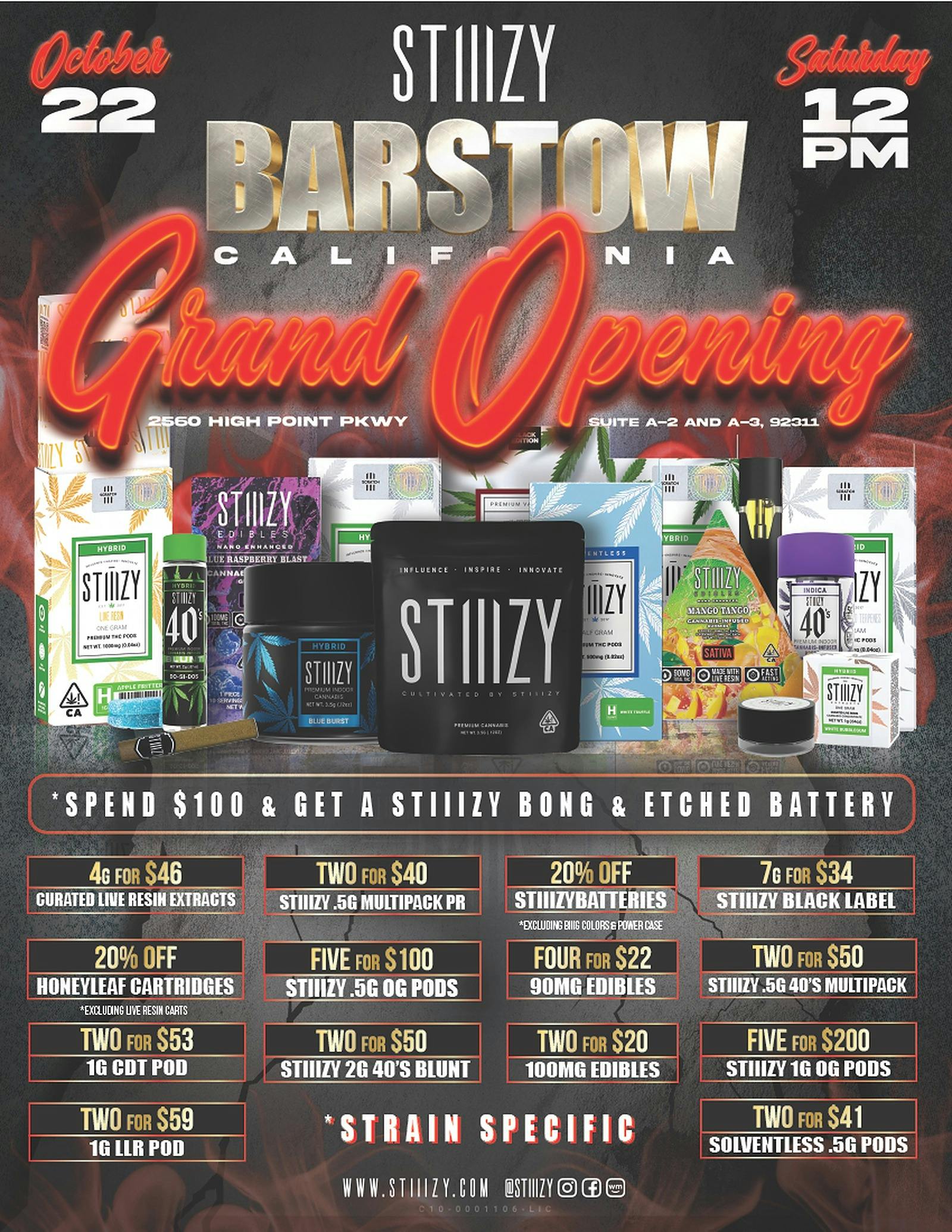 STIIIZY Barstow Barstow, CA Dispensary Leafly