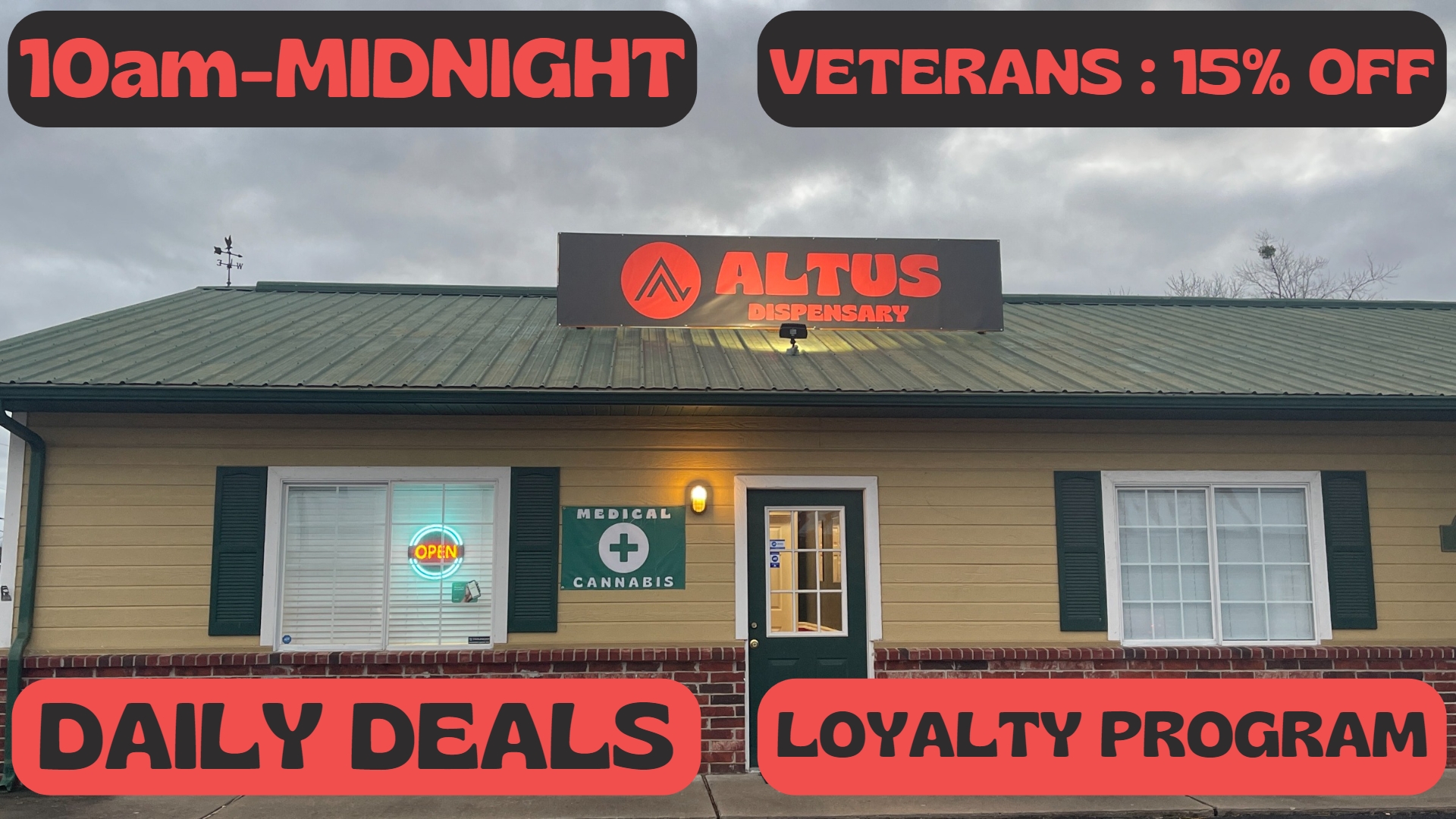 ALTUS Dispensary Tahlequah Deals Leafly