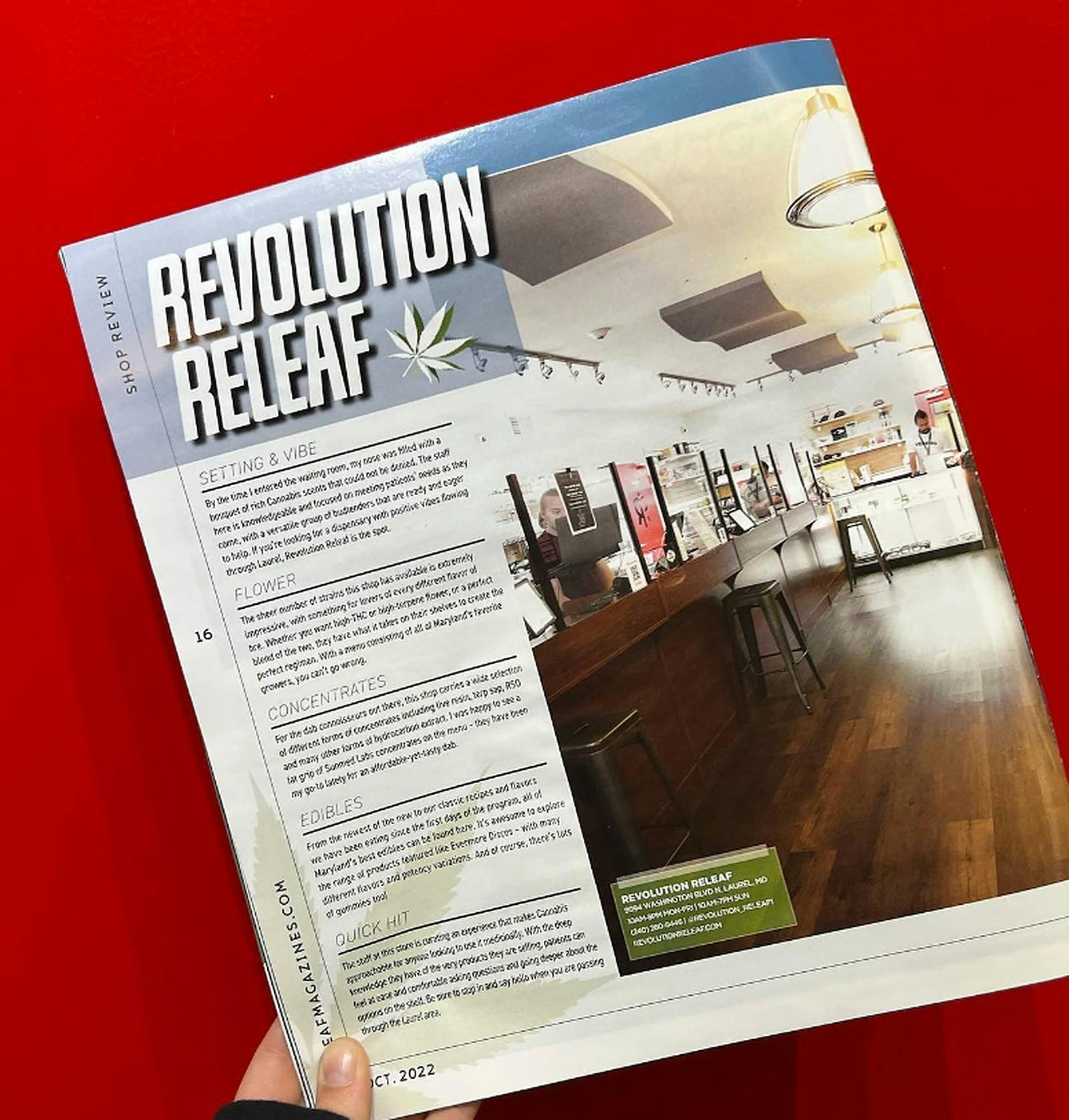 Revolution Releaf (REC) Laurel, MD Dispensary Leafly