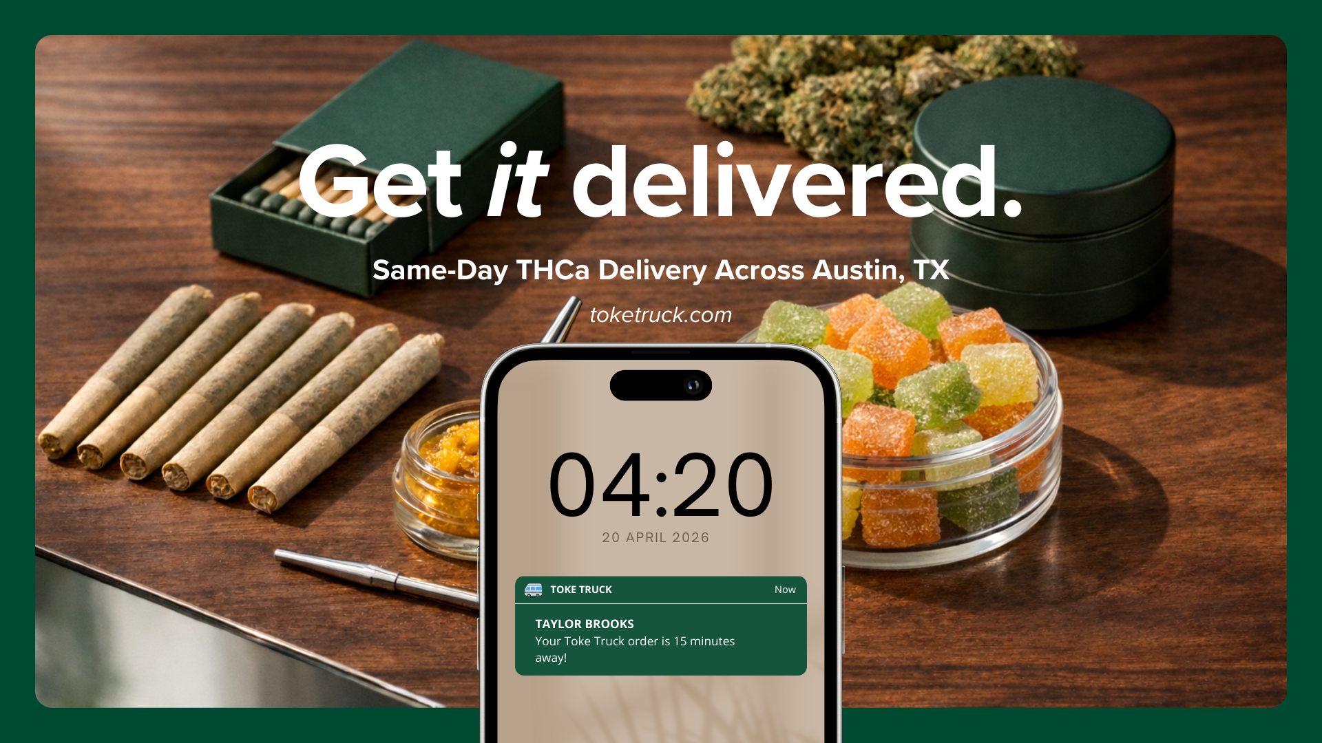 same day tobacco delivery Toke Truck