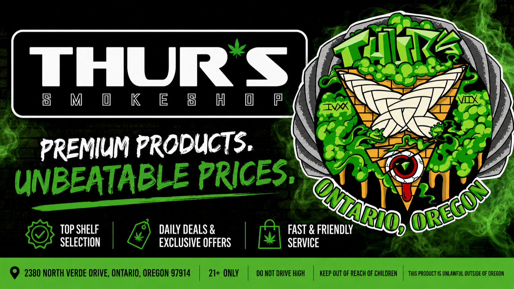 Thur’s Smoke Shop – Ontario
