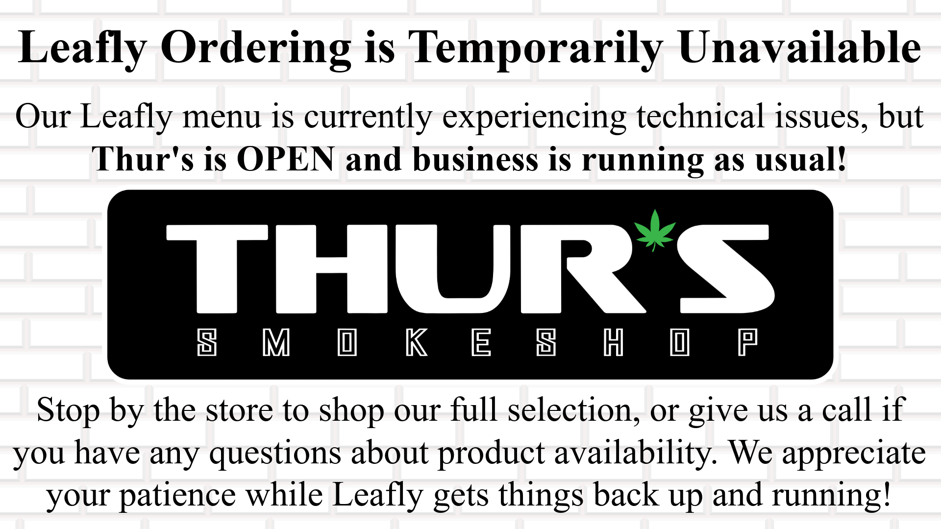 Thur’s Smoke Shop – Ontario