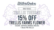 Trellis Tuesdays | 15% Off Trellis Flower Weekly! image