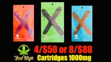 8/$88 SPHEREX X-VAPES 1000MG HIGH THC% image