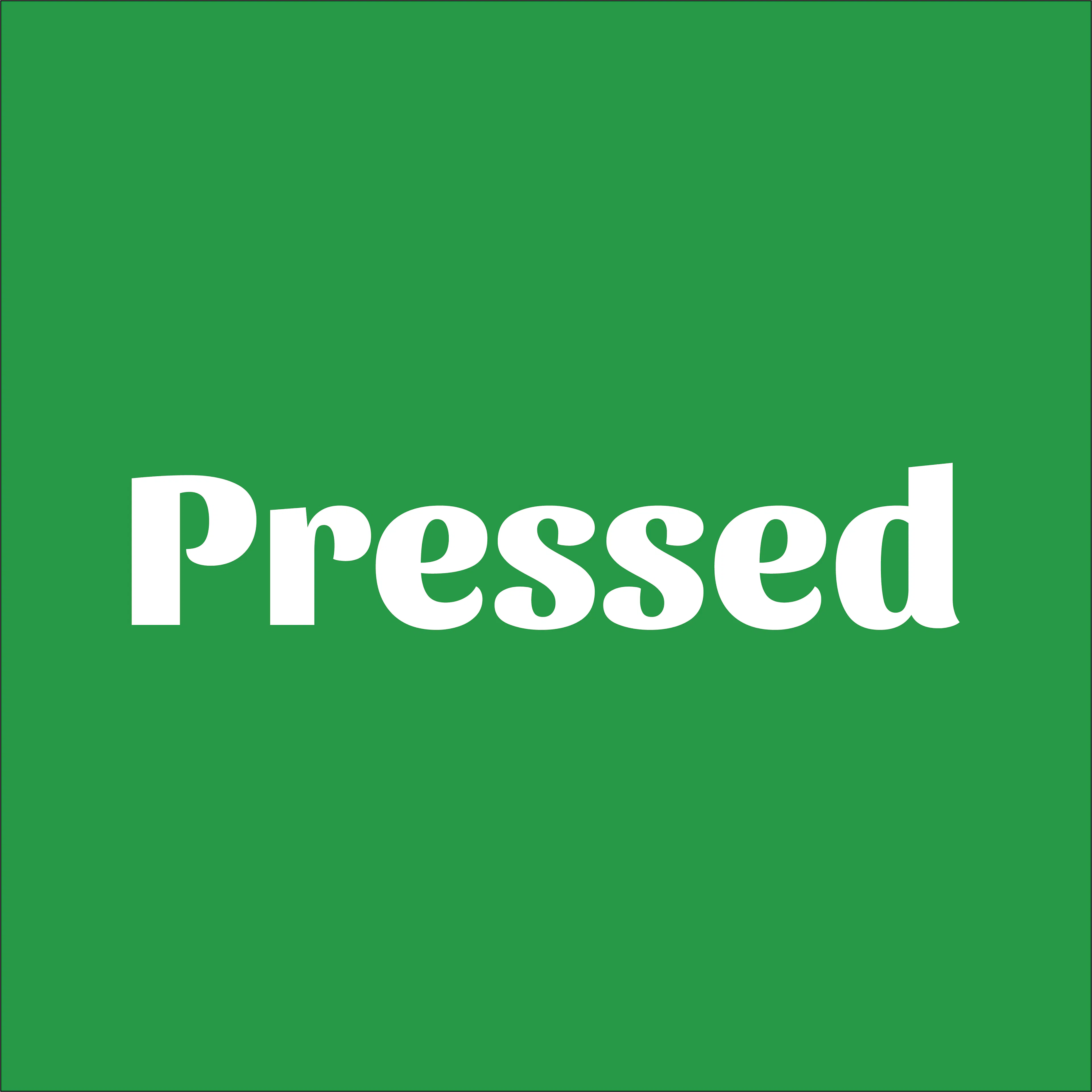 Pressed logo