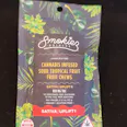 Smokies Edibles Sour Tropical Fruit THC Fruit Chews 100 mg