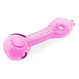 Blown Glass Goods | 3.5" Handpipe w/ Donut Hole | PINK