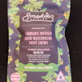 Smokies Edibles Sour Watermelon THC Fruit Chews 100 mg