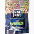 Kush Kube Sour Watermelon D9 + CBD Gummies