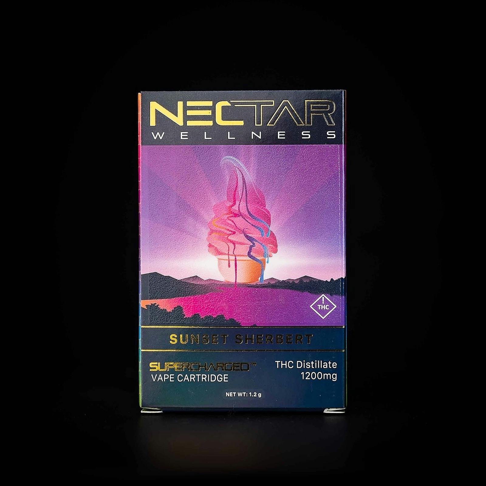 Nectar Wellness Company Supercharged™ Thc Vape Cartridge Sunset