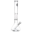 Product image for LA Pipes 16” 5mm Thick Showerhead Perc Beaker Bong