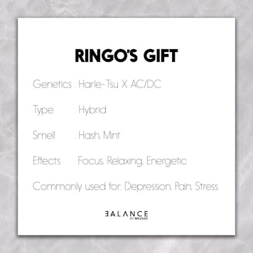 Photo of BALANCE - Ringo's Gift 10:1 High CBD Cartridge