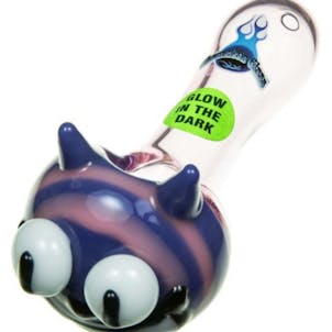 Photo of "Cheshire Cat" Glow in the Dark Pipe