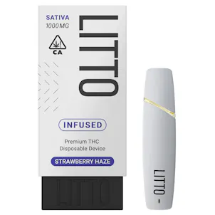 Photo of LITTO - Strawberry Haze - Premium THC Disposable Vape Pen - 1G