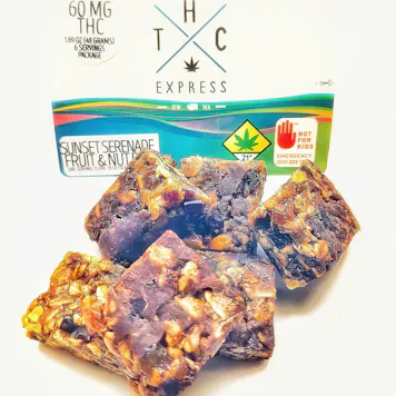 Photo of Sunset Serenade Indica Olympic Range Fruit & Nut Bars 60mg 6-Pack