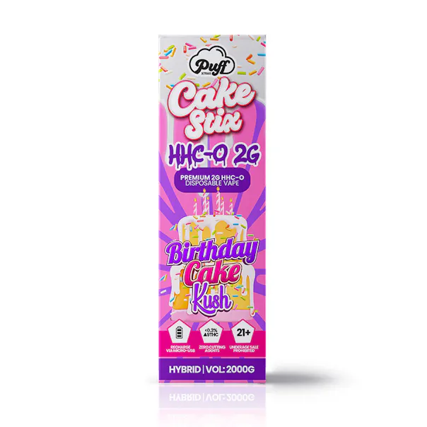 Puff Xtrax: Cake Stix HHC-O 2G Disposable Vape: Birthday Cake Kush | Puff Xtrax | Leafly Puff Xtrax: Cake Stix HHC-O 2G Disposable Vape: Birthday Cake Kush | Puff Xtrax | Leafly