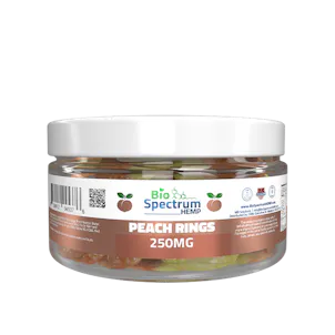 Photo of BioSpectrum Hemp Peach Rings 250mg