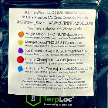 Photo of Fruit Snacks 10 Pre-Roll Multipack - 1/2g each