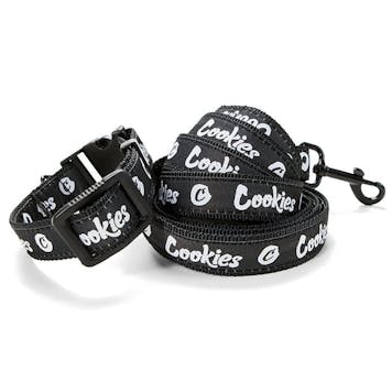 Photo of Cookies Original Logo Dog Collar & Leash Combo