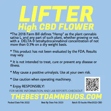 Photo of NEW- High CBD - Lifter - 8th