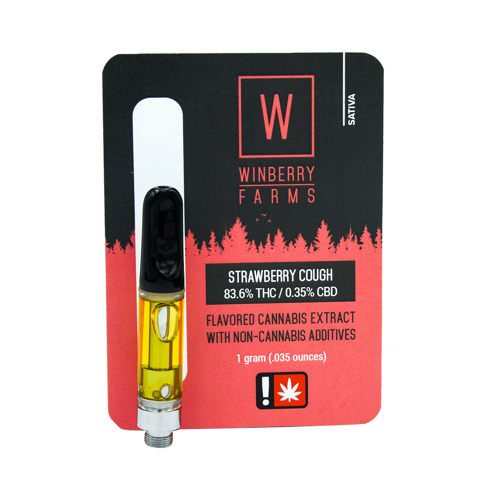 Winberry Farms Strawberry Cough Cartridge 1g Leafly