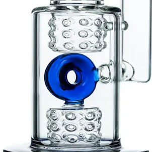Photo of 15.5" Fire Cut Inset to Donut Perc Big Bong