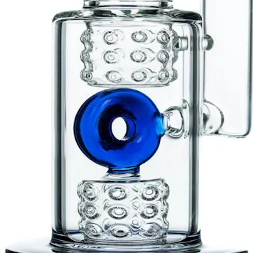 Photo of 15.5" Fire Cut Inset to Donut Perc Big Bong