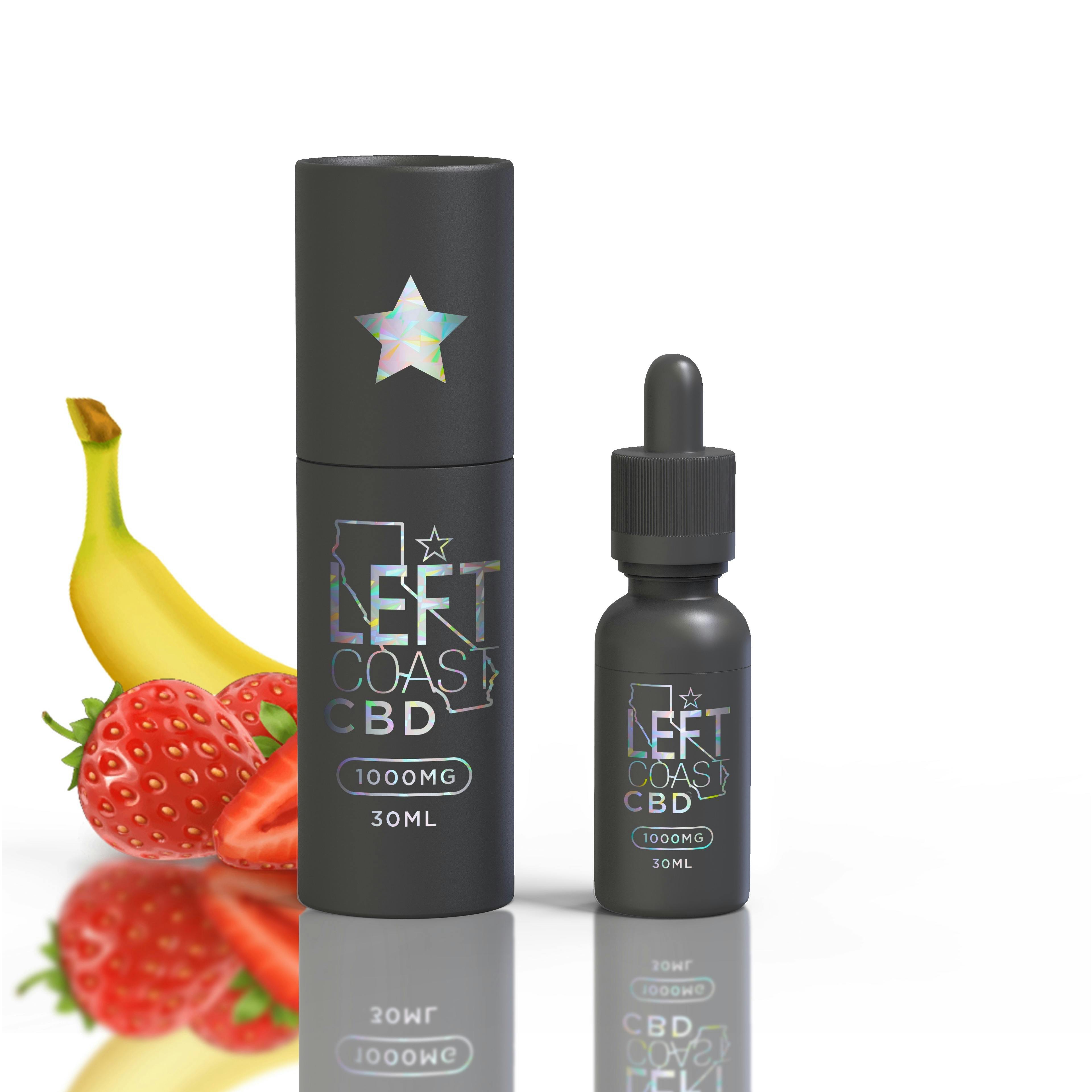 Left Coast Extracts Left Coast Tincture 1000MG Strawberry Banana Leafly