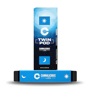 Photo of Twin Pod Vape Cart: Indica/Hybrid - Strawberry Trainwreck/Cookies 'N Cream