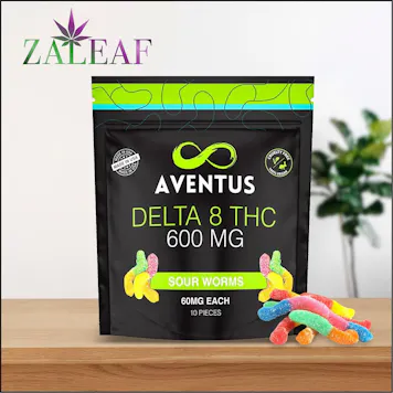 Photo of AVENTUS8 DELTA 8 THC INFUSED GUMMIES SOUR WORMS