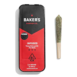 Photo of Baker’s .8g Infused Pre-Roll 3-Pack - First Class Funk