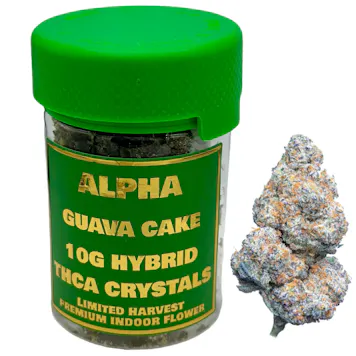 Photo of Alpha GUAVA CAKE HYBRID THC Delta-9 Hybrid Flower THC-P Infused 10g