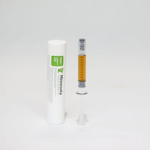 Photo of Minnesota Medical Solutions Green Distillate Bulk Oil for Vaporization - 2 gram Syringe