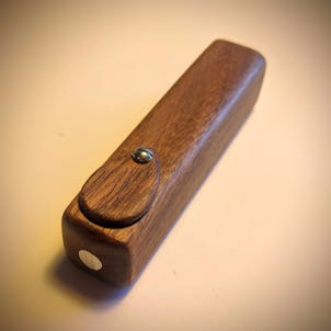 Photo of SAPELE MAHOGANY Wooden Travel Pipe - Handmade Tobacco Smoking Pipe