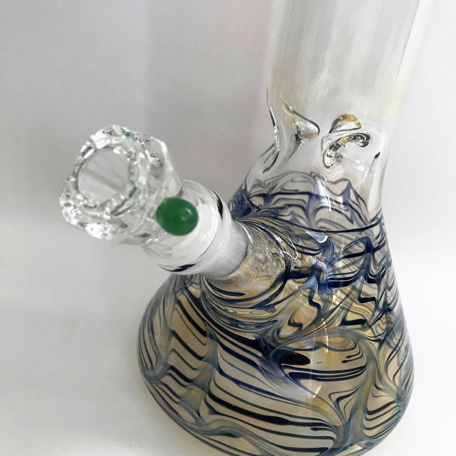 Kings Pipes Online Gold Fumed Glass Beaker Bong 12" Leafly
