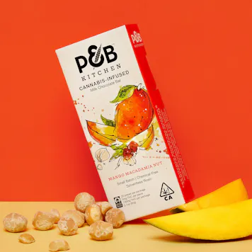Photo of Mango Macadamia Nut Milk Chocolate Bar | Solventless Rosin