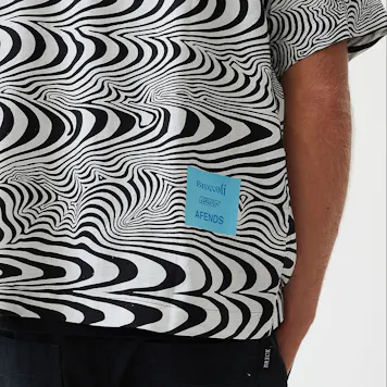 Photo of Afends Unisex Broccoli - Unisex Hemp Cuban Short Sleeve Shirt - Black