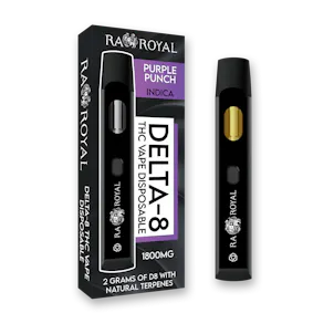 Photo of R.A. Royal Delta-8 Vape: Purple Punch (Indica)