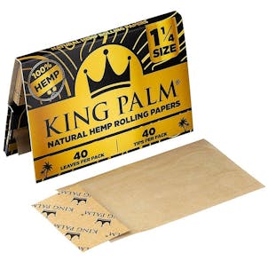 Photo of King Palm Natural Hemp Rolling Papers 1 1/4 Size