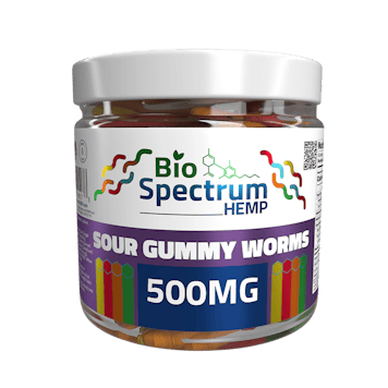 Photo of BioSpectrum Hemp Sour Worms 500mg