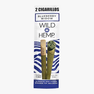 Photo of CBD cigarillos (blueberry widow) by Wild Hemp