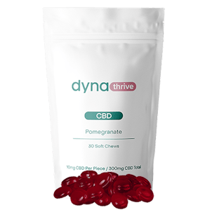 Photo of Dynathrive CBD Pomegranate Soft Chews (30 Pieces)