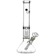 Product image for 14" Essentials Clear Glass Beaker Bong with UFO Perc