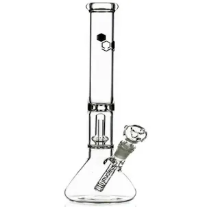 Photo of 14" Essentials Clear Glass Beaker Bong with UFO Perc