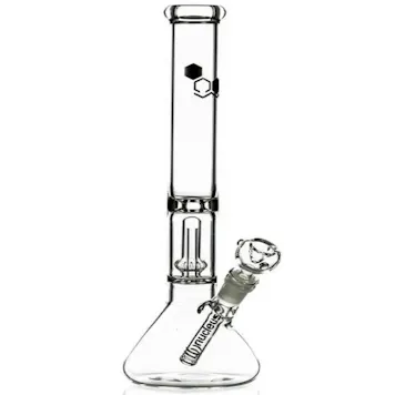 Photo of 14" Essentials Clear Glass Beaker Bong with UFO Perc
