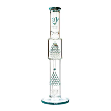 Photo of 16" Straight Tube Bong w/ Dual Matrix Perc, by Diamond Glass