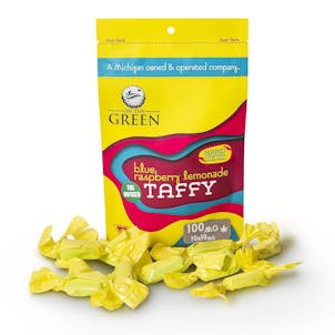 Photo of Blue Raspberry Lemonade 10x10mg Taffy - On The Green