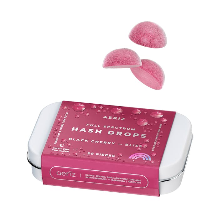 Aeriz: Black Cherry Bliss Full Spectrum Hash Drops 20 x 5mg